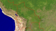 Bolivia Satellite + Borders 1920x1080